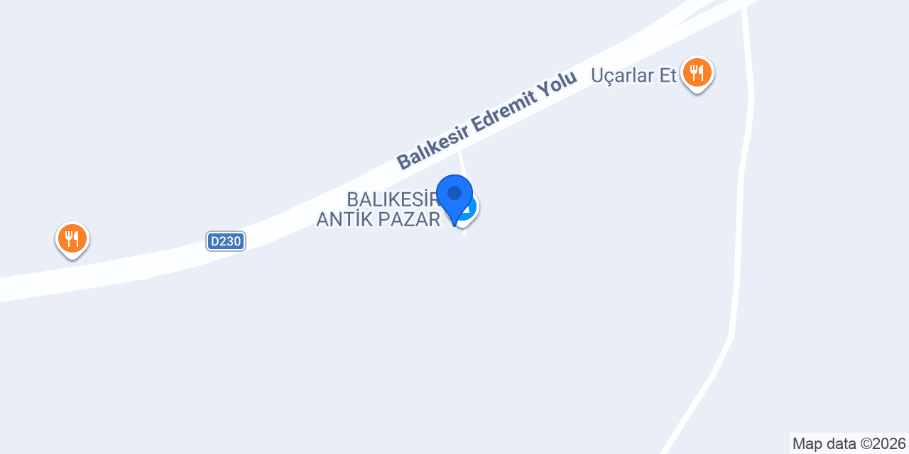 BALIKESİR ANTİK PAZAR konumu