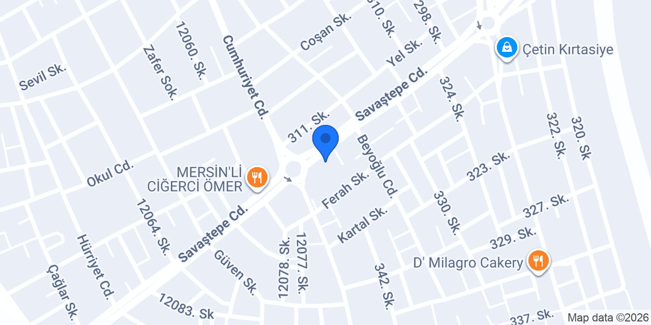 Yastağaç Mantı Cafe konumu