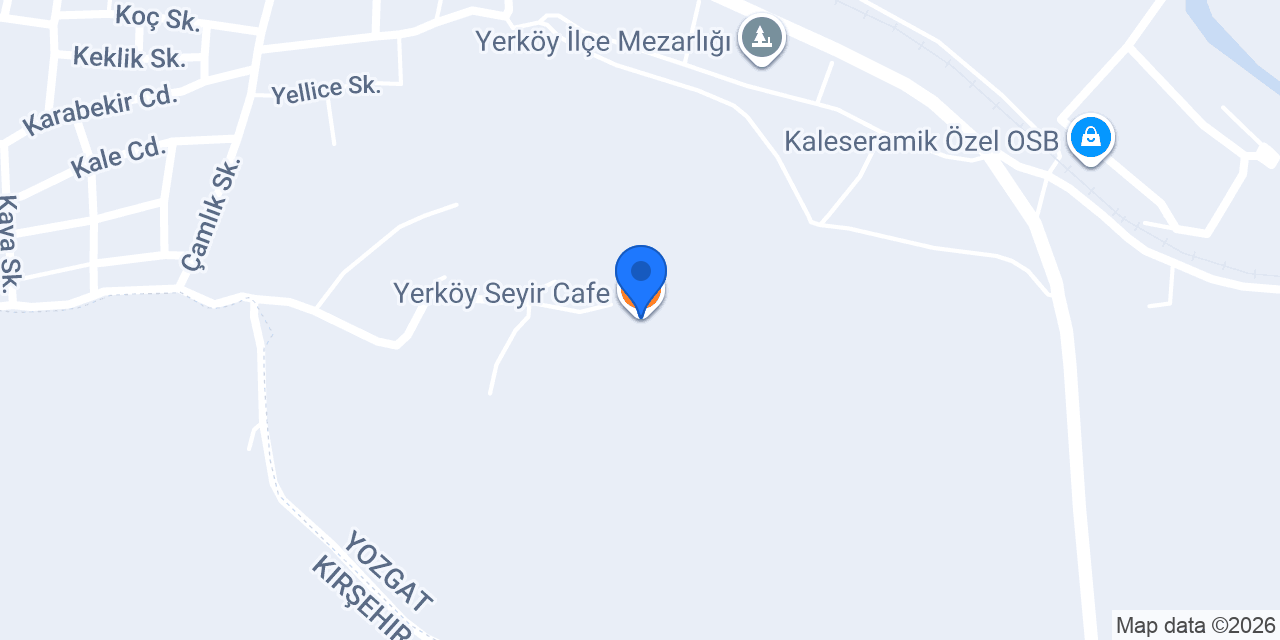 Yerköy Seyir Cafe konumu