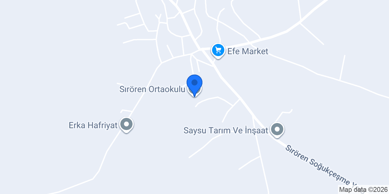 Sırören Ortaokulu konumu