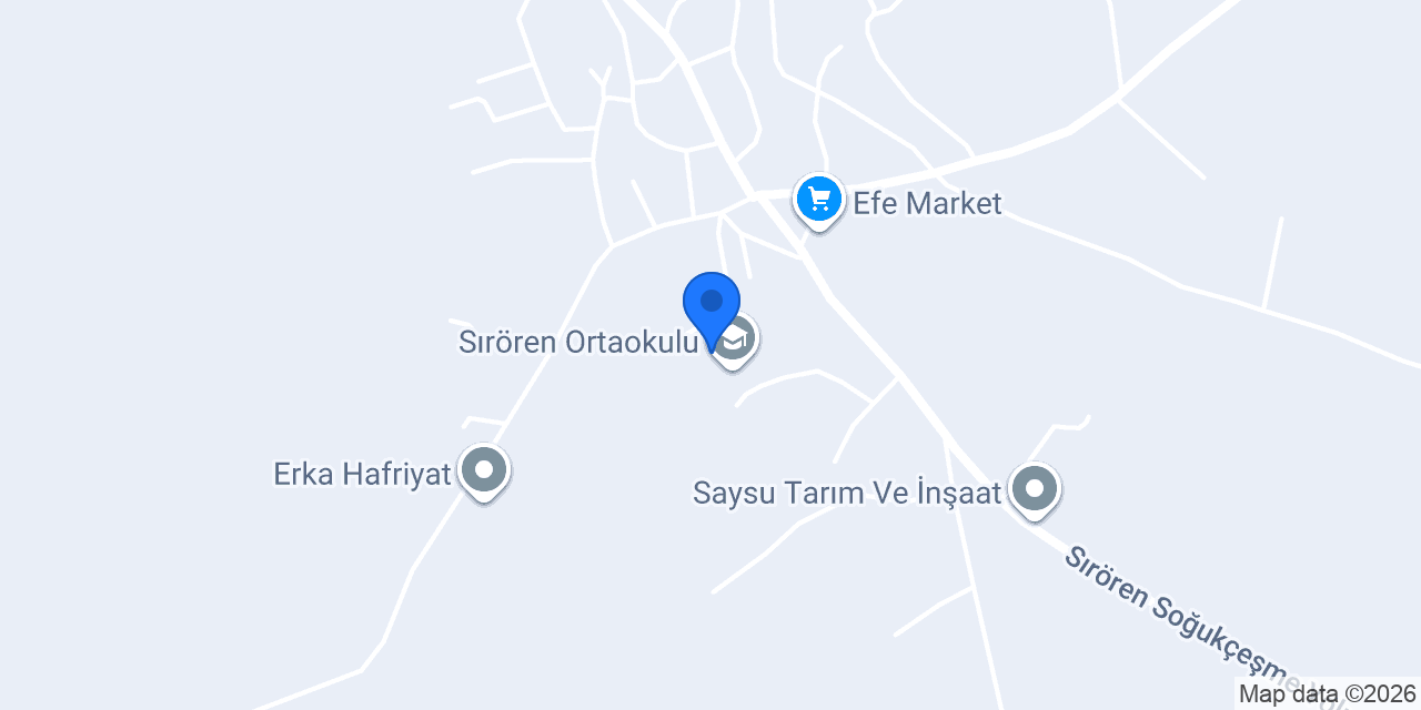 Sırören İlkokulu konumu