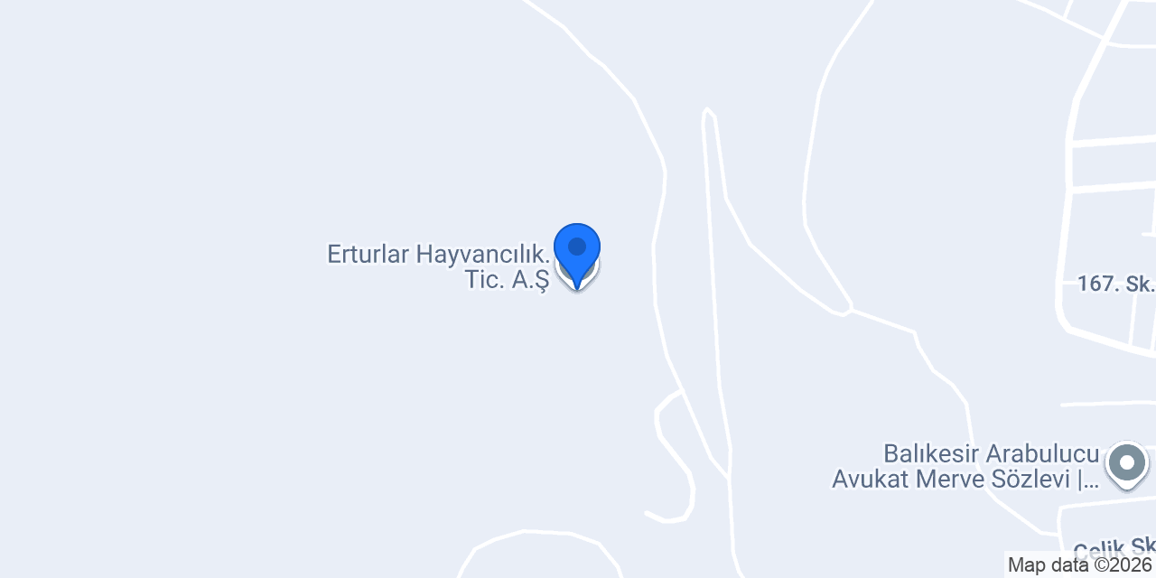 Erturlar Hayvancılık.Tic. A.Ş konumu