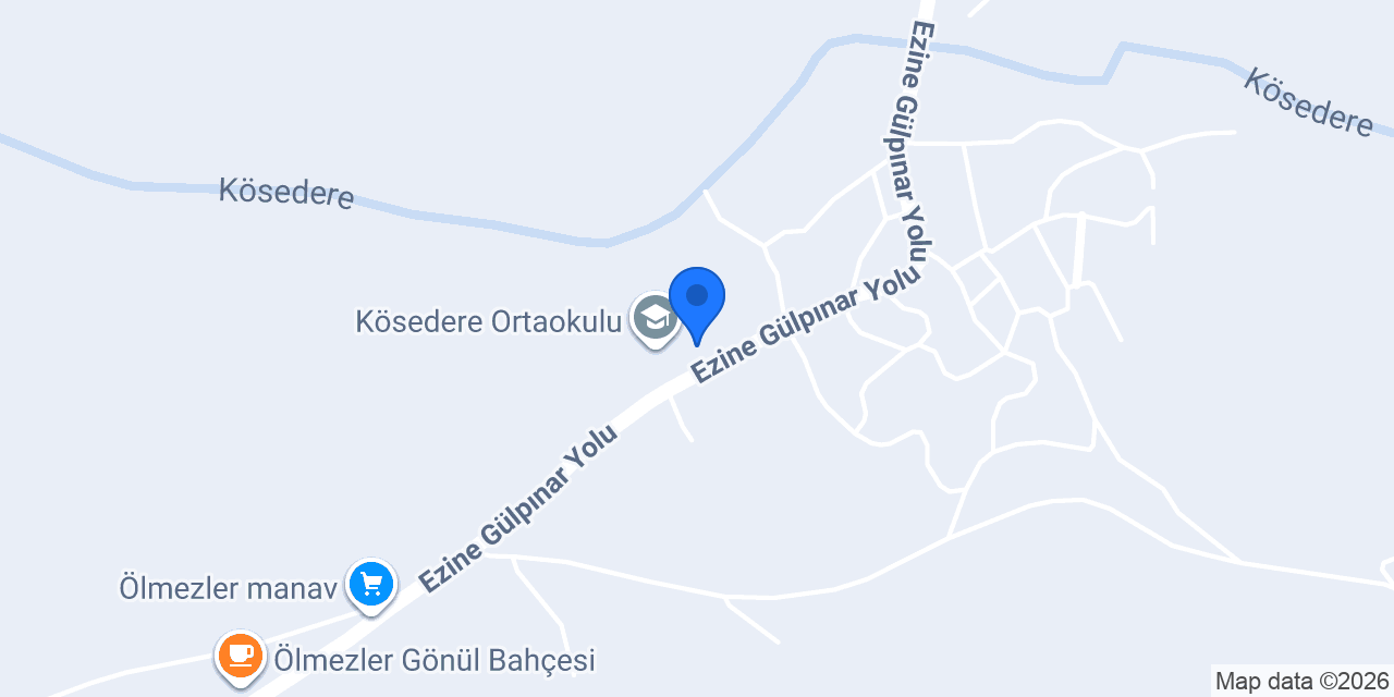 Kösedere İlkokulu konumu
