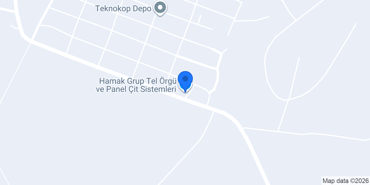 Hamak Grup Tel Örgü ve Panel Çit Sistemleri konumu