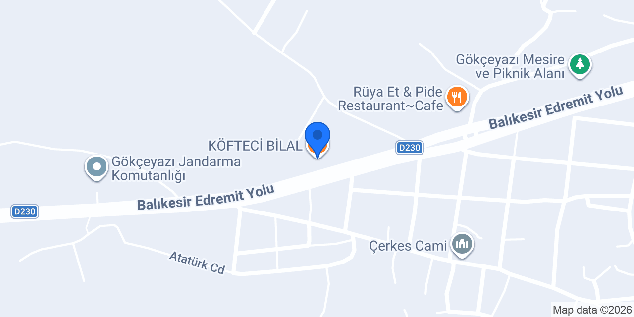 KÖFTECİ BİLAL konumu