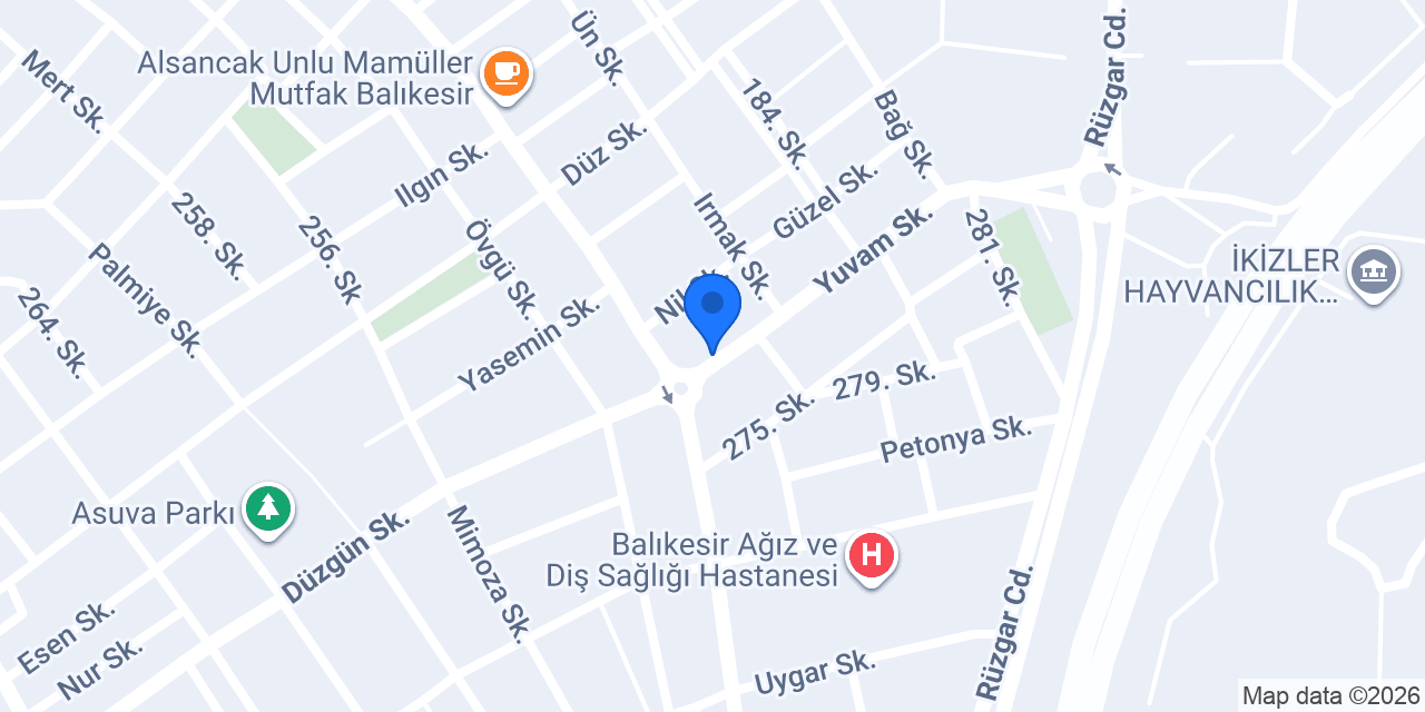 Diş Hekimi İsmail Berkhan Okur konumu