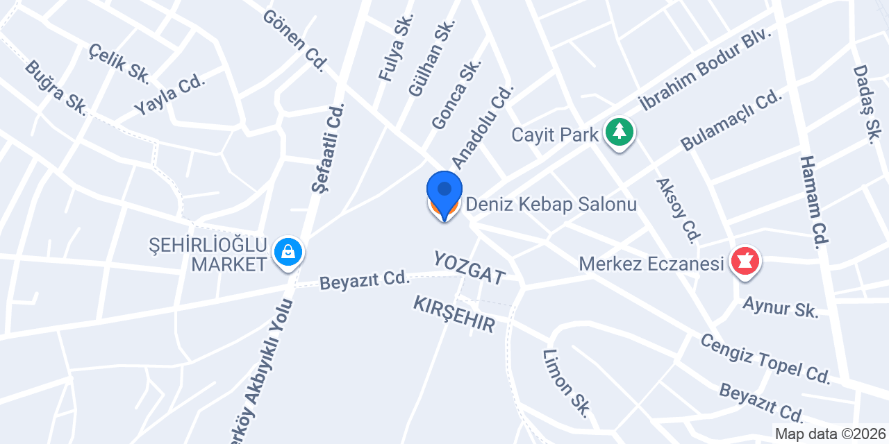 Deniz Kebap Salonu konumu