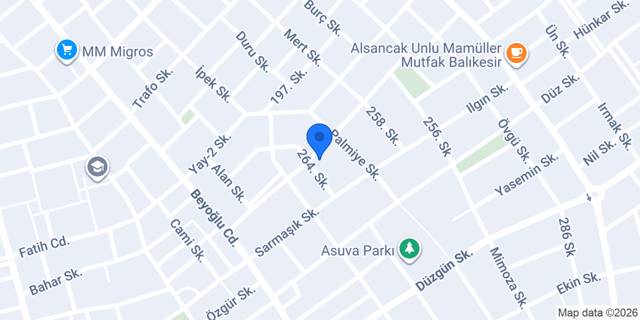Balıkesir Hakser Turizm konumu