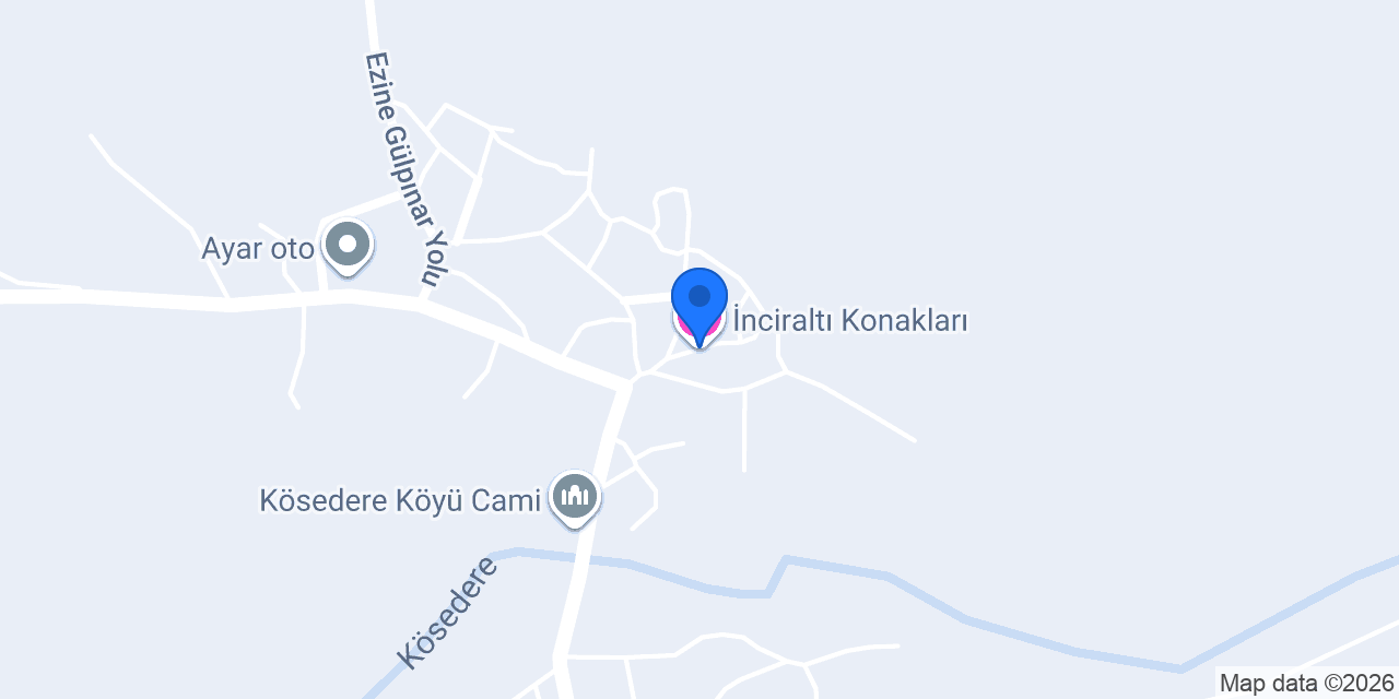 İnciraltı Konakları konumu