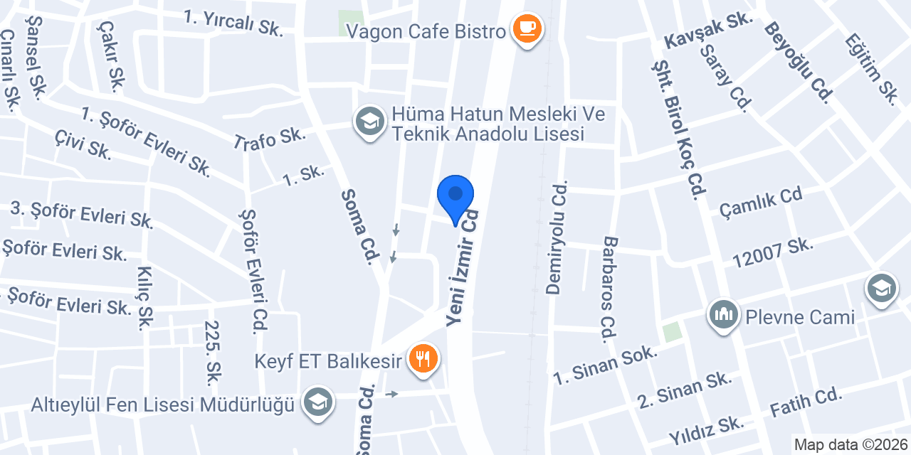 Halkbank Akıncılar Şubesi konumu