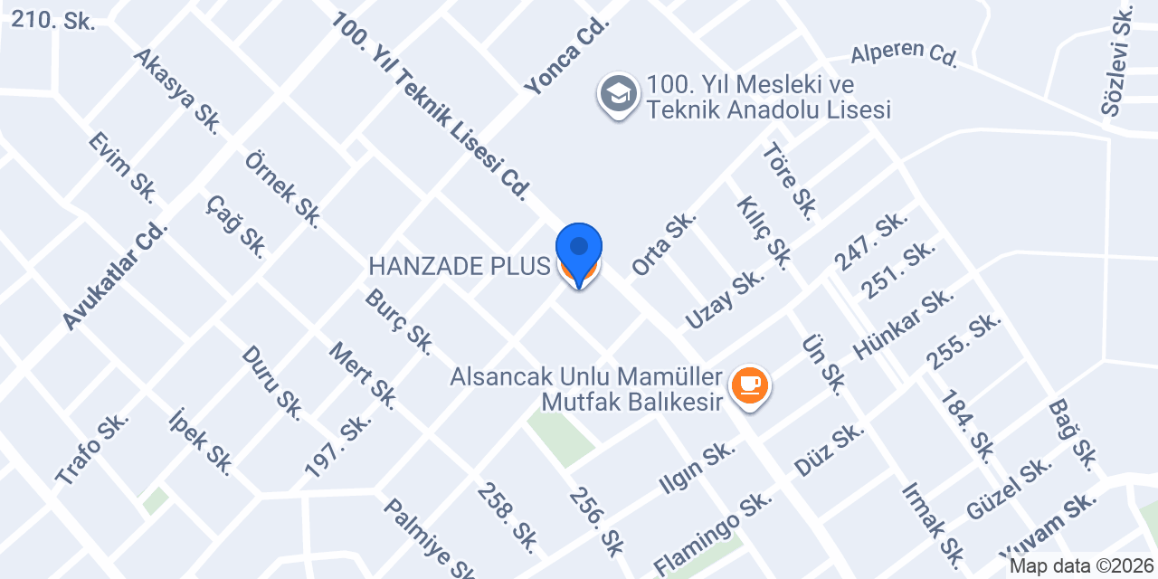 HANZADE PLUS konumu