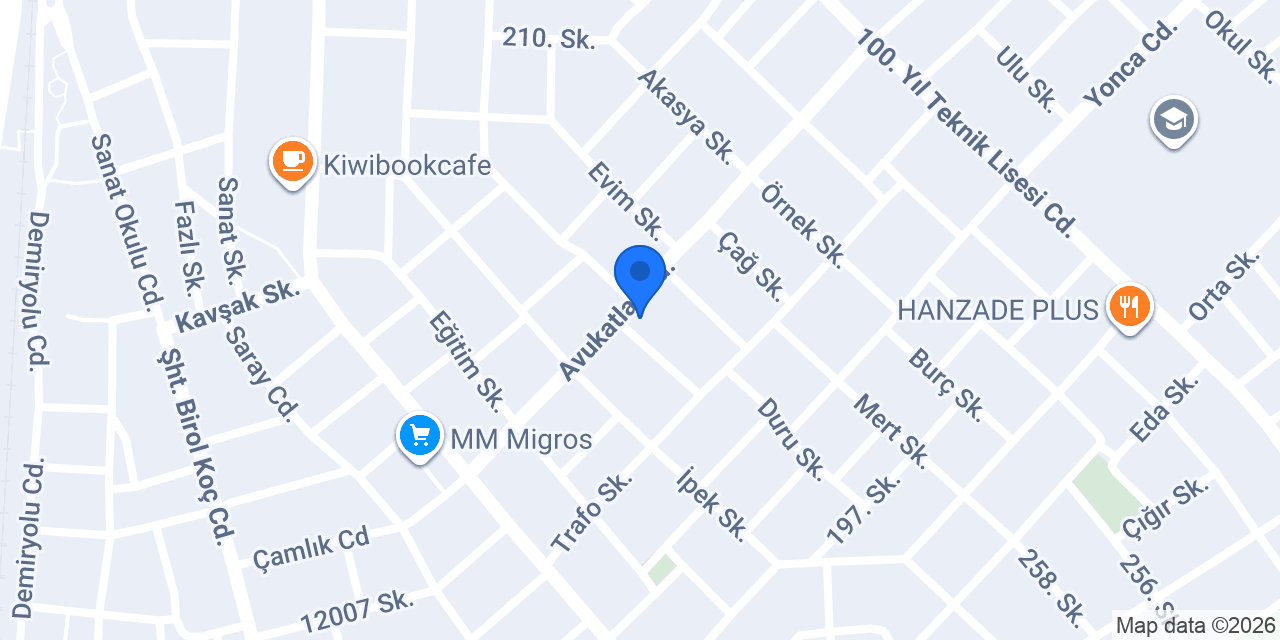 Venüs Veteriner Kliniği konumu