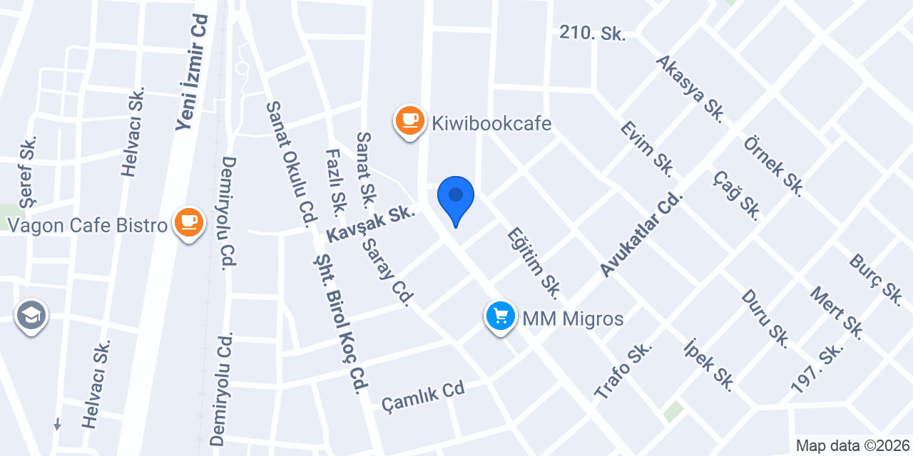 Bam Bam Veteriner Kliniği konumu
