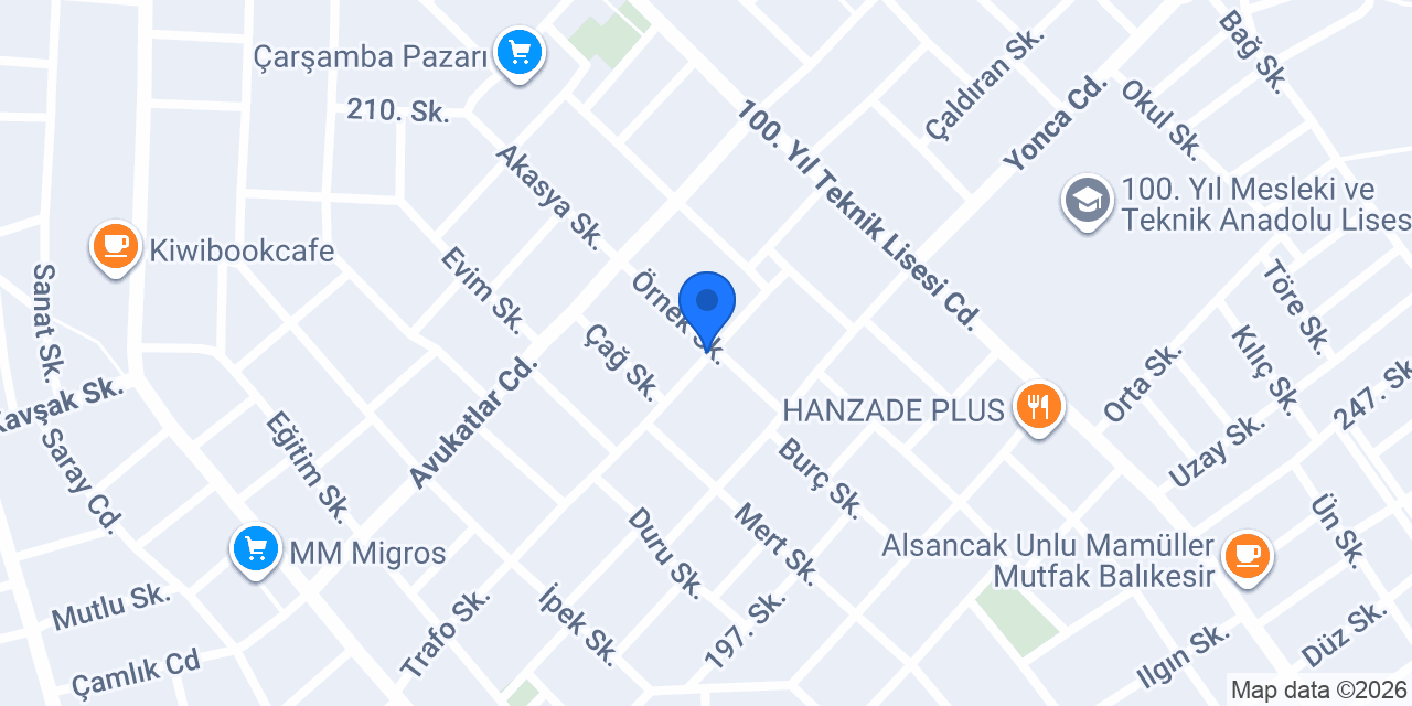 Şimşek Terzi konumu