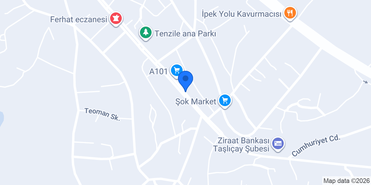 Özkent Çayevi konumu