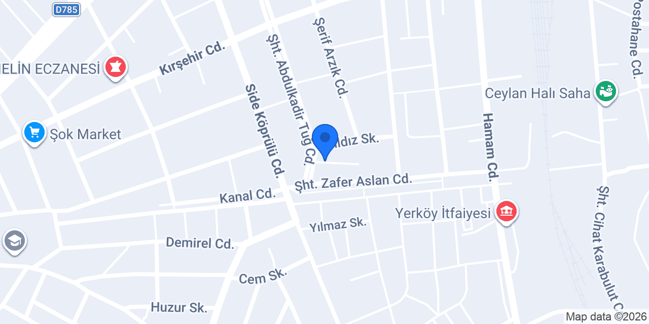 Saray Halk Kütüphanesi konumu