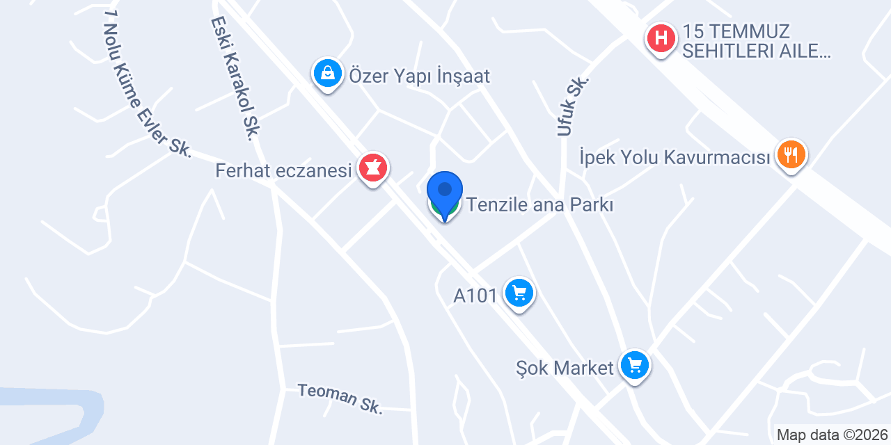 Tenzile ana Parkı konumu