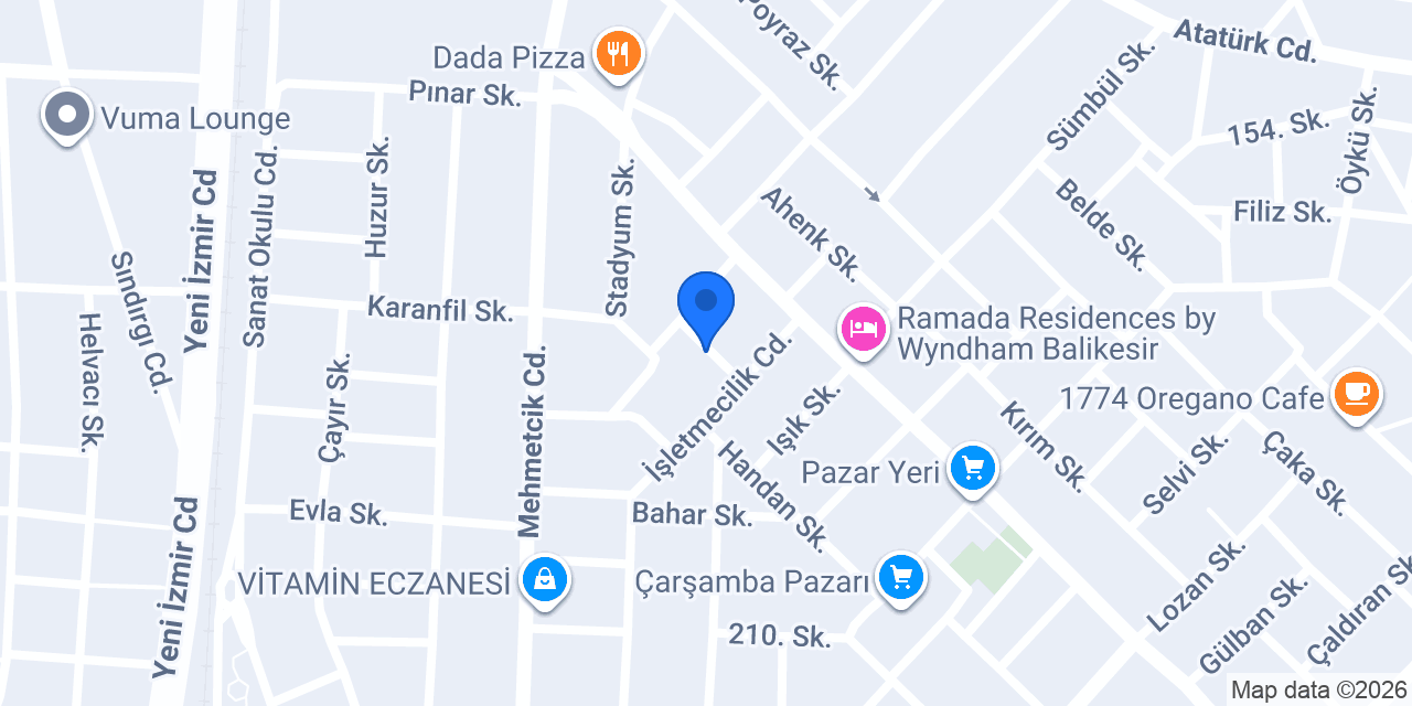 Bakkal konumu