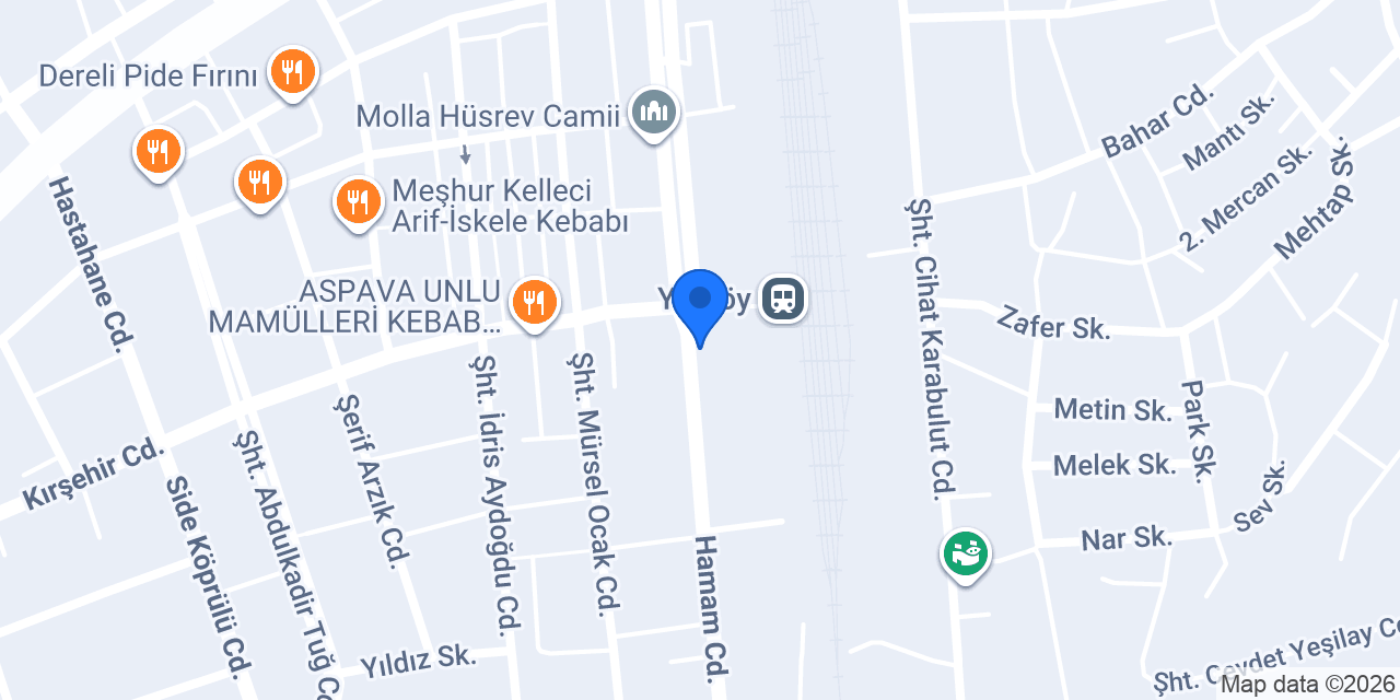 Yerköy Vergi Dairesi konumu