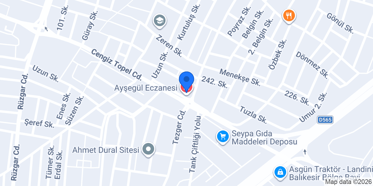 Ayşegül Eczanesi konumu