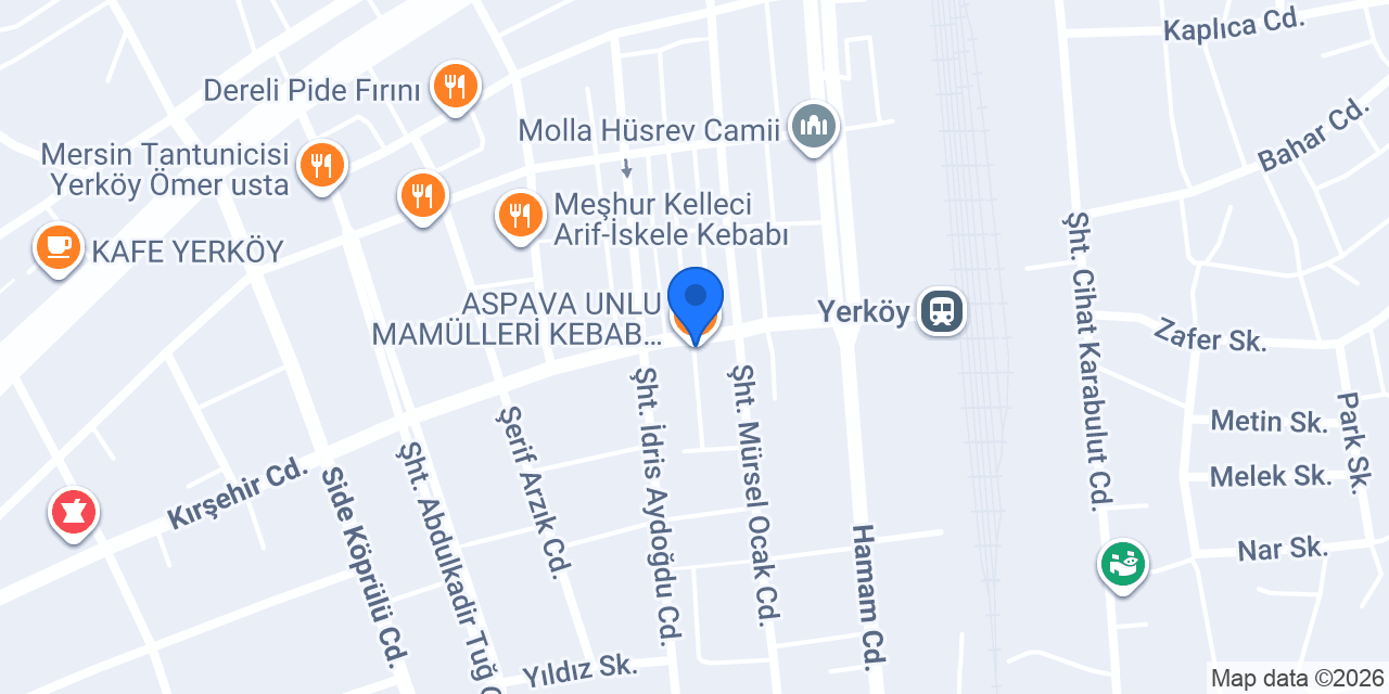 ASPAVA UNLU MAMÜLLERİ KEBAB LAHMACUN konumu