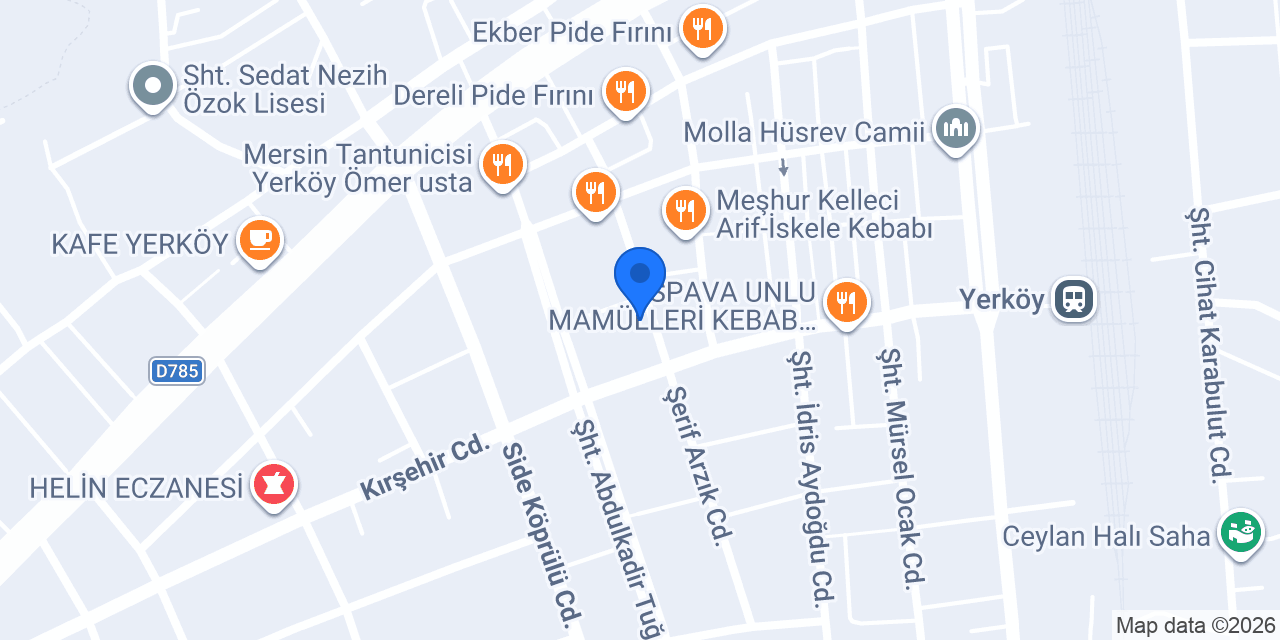 Zafer Unlu Mamülleri Yerköy konumu