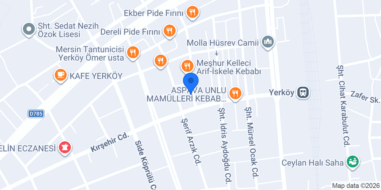 Yerköy Belediyesi konumu