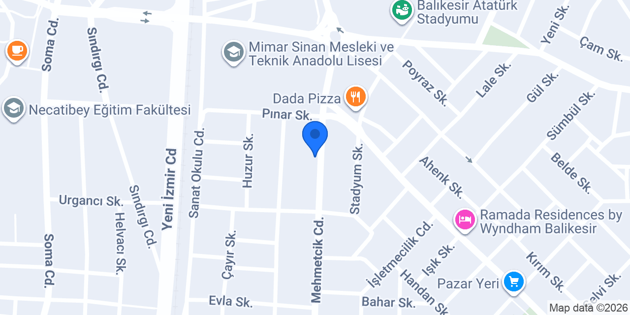 Tekin İnşaat Emlak konumu