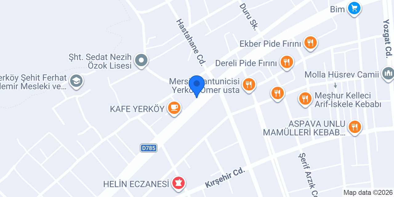Yerköy ciğerci konumu