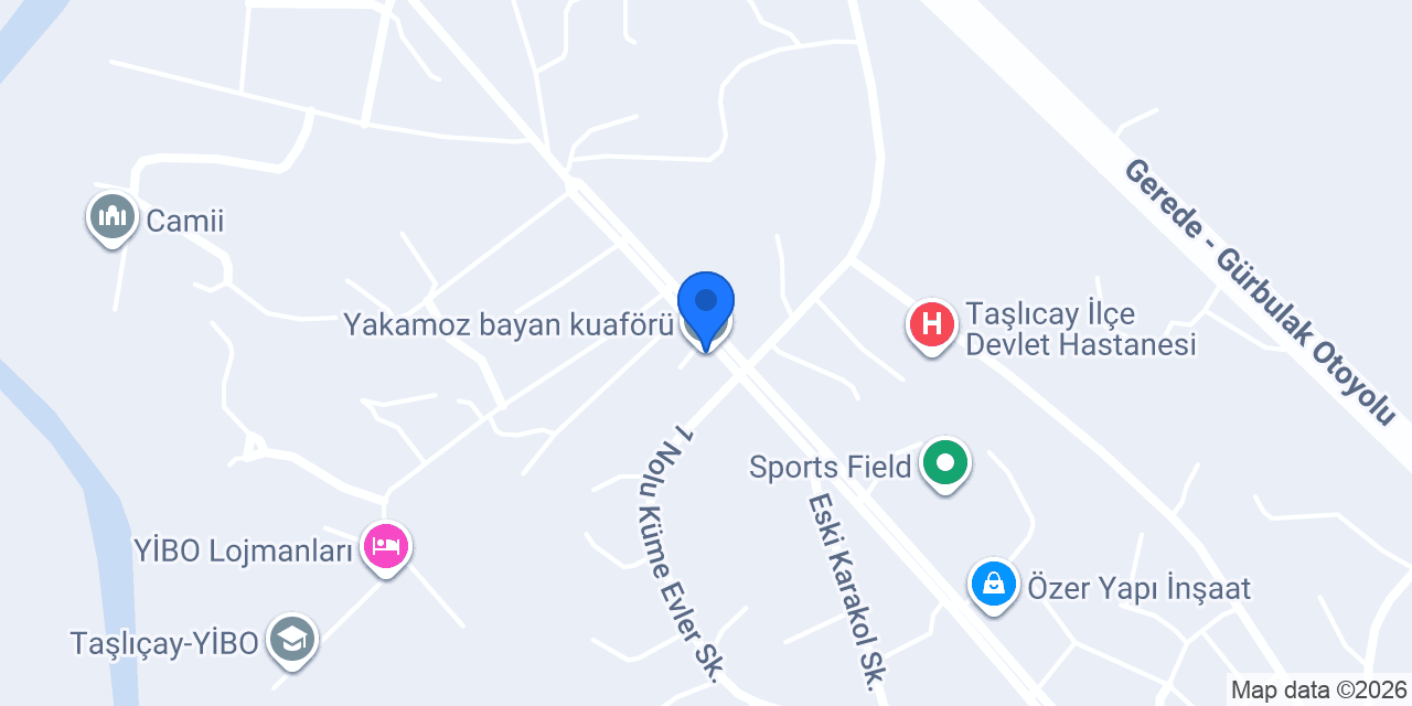 Yakamoz bayan kuaförü konumu