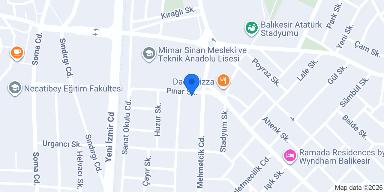 Pınar Çiçek Evi konumu