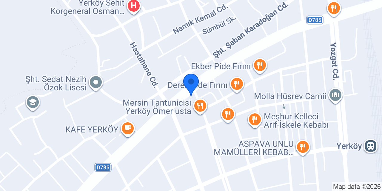 Yerköy Optik konumu