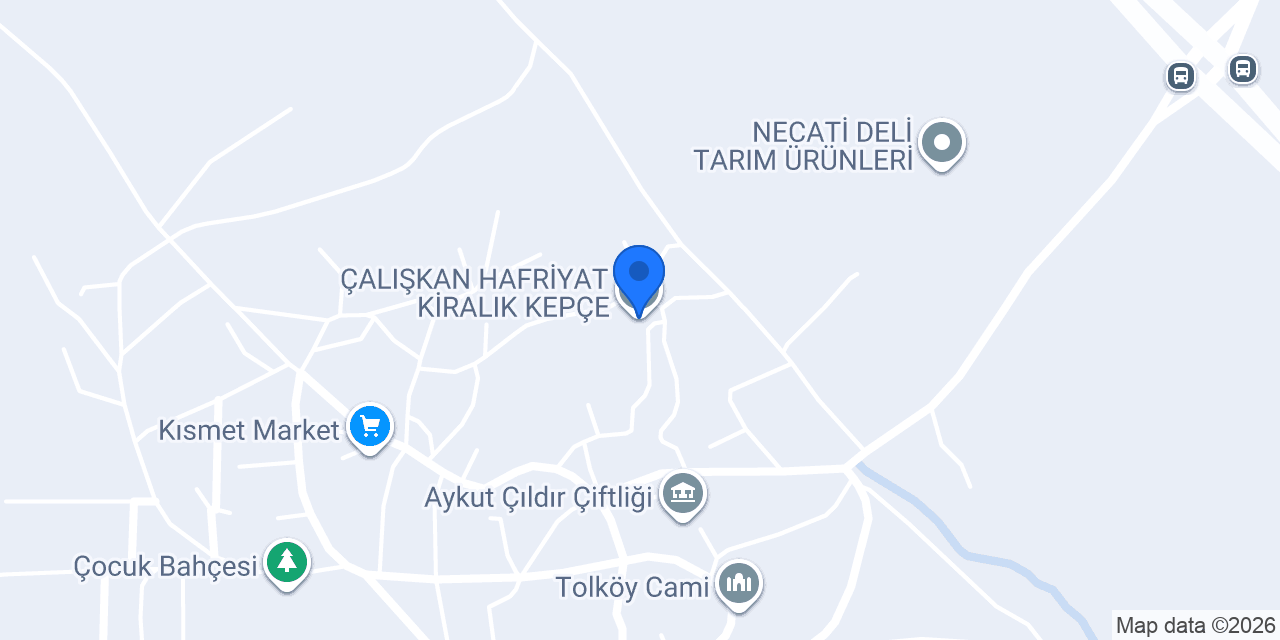 ÇALIŞKAN HAFRİYAT KİRALIK KEPÇE konumu