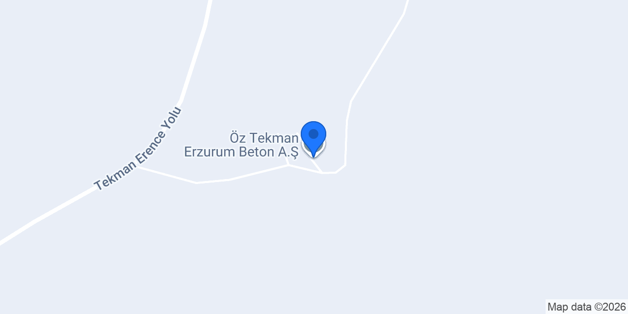 Öz Tekman Erzurum Beton A.Ş. konumu
