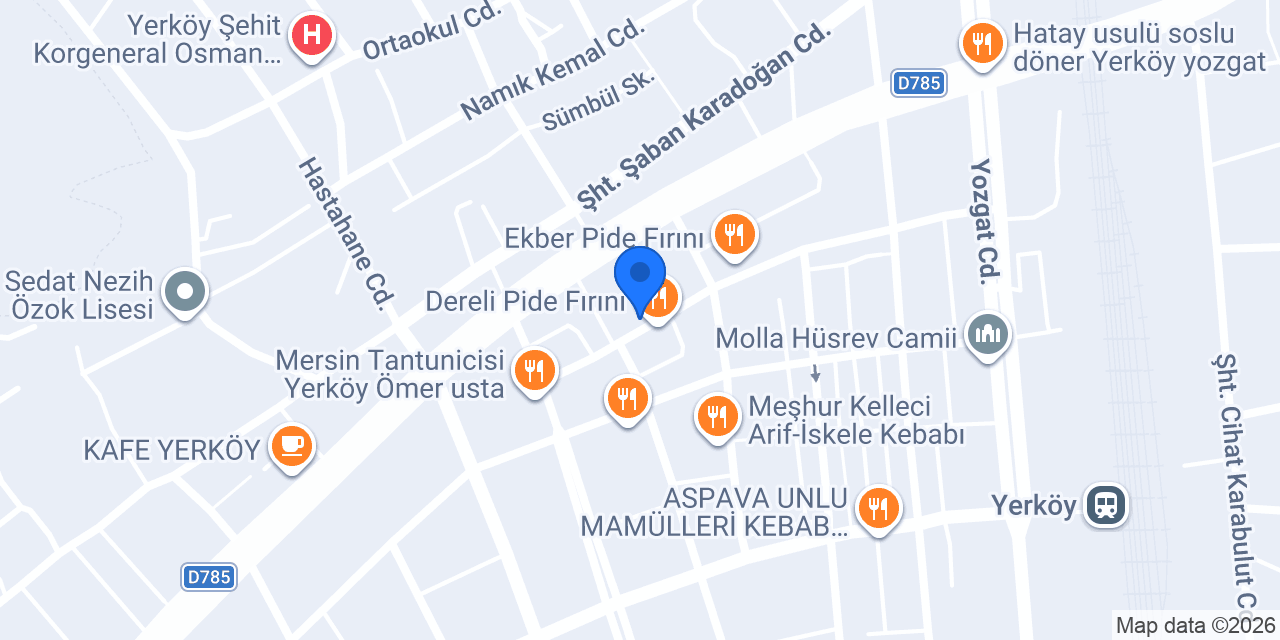 Yerköy Çilingir Koca Anahtar konumu