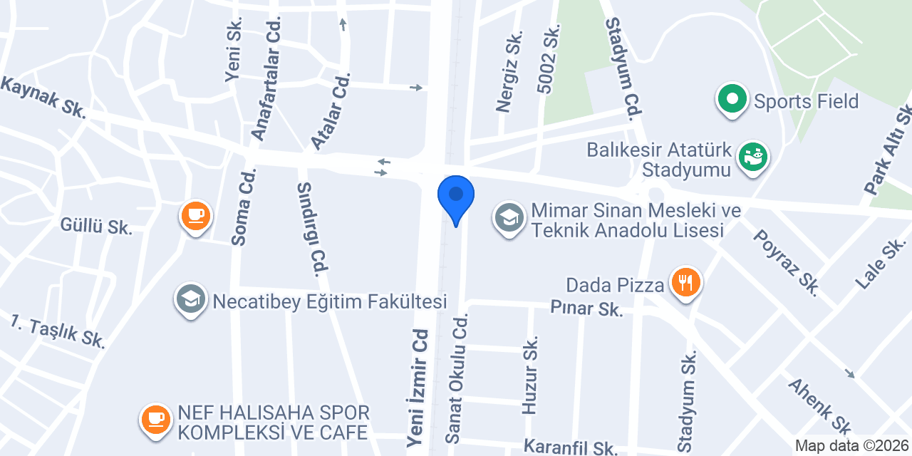 Gazi Kafe konumu
