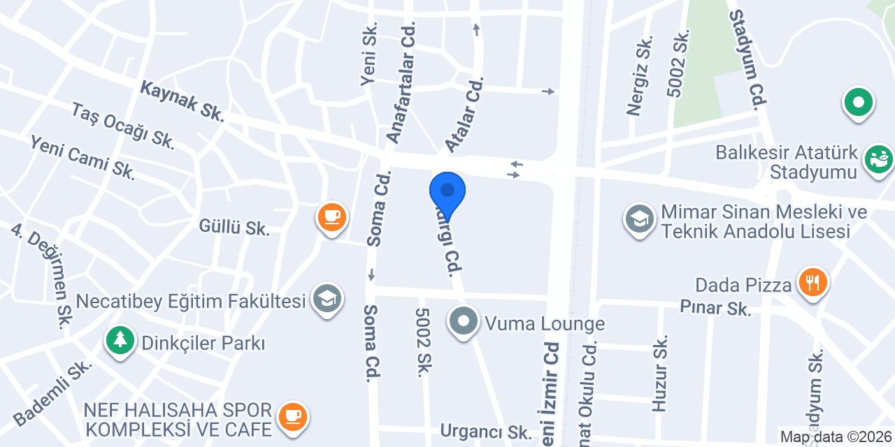Yılmaz Boya Dekorasyon konumu