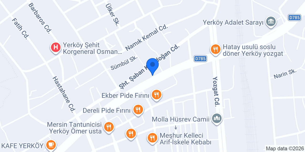 Yerköy noterliği konumu