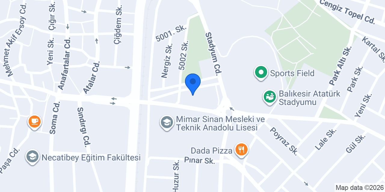 Balıkesir Simya Koleji konumu