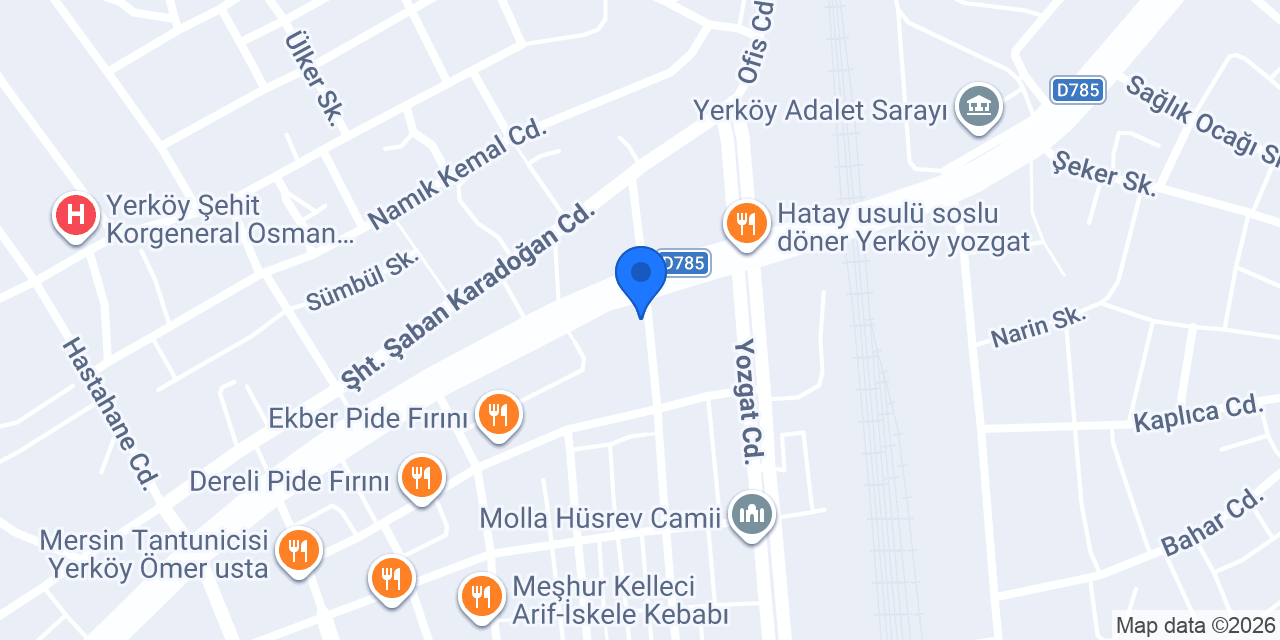 Tapu Müdürlüğü konumu