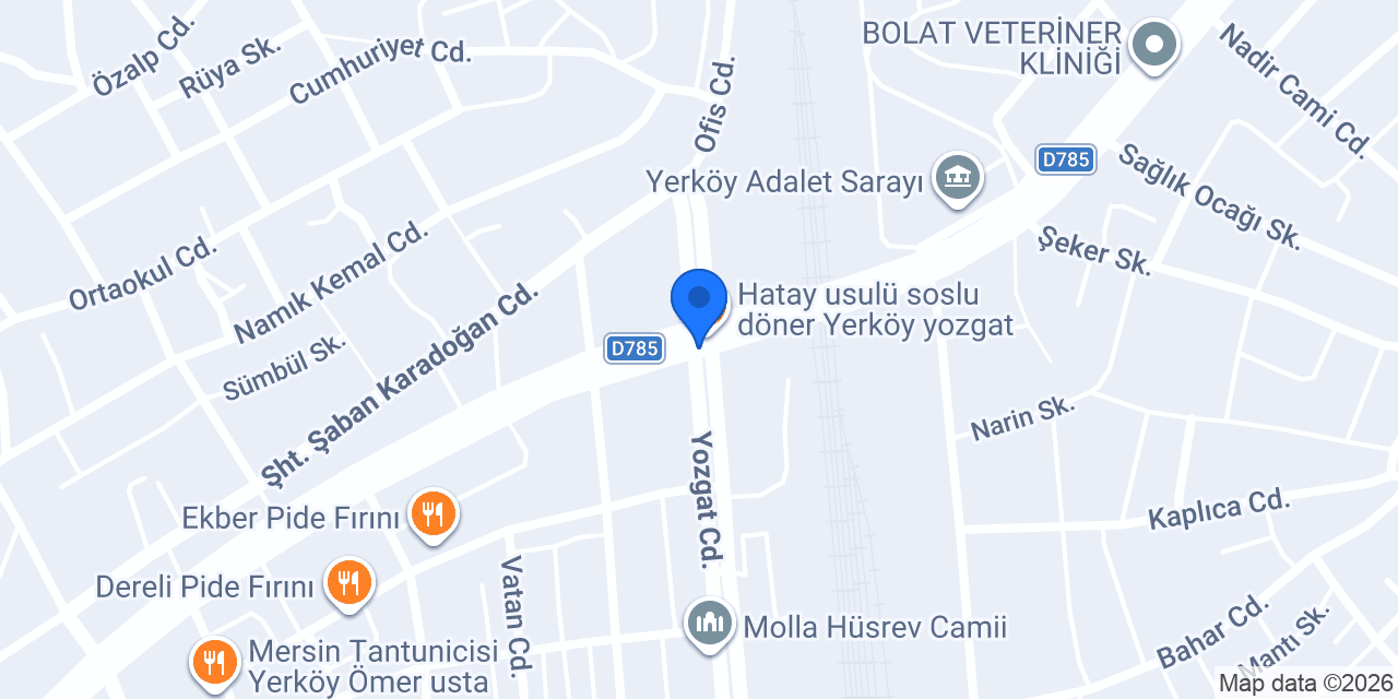 Ahi Eczanesi konumu
