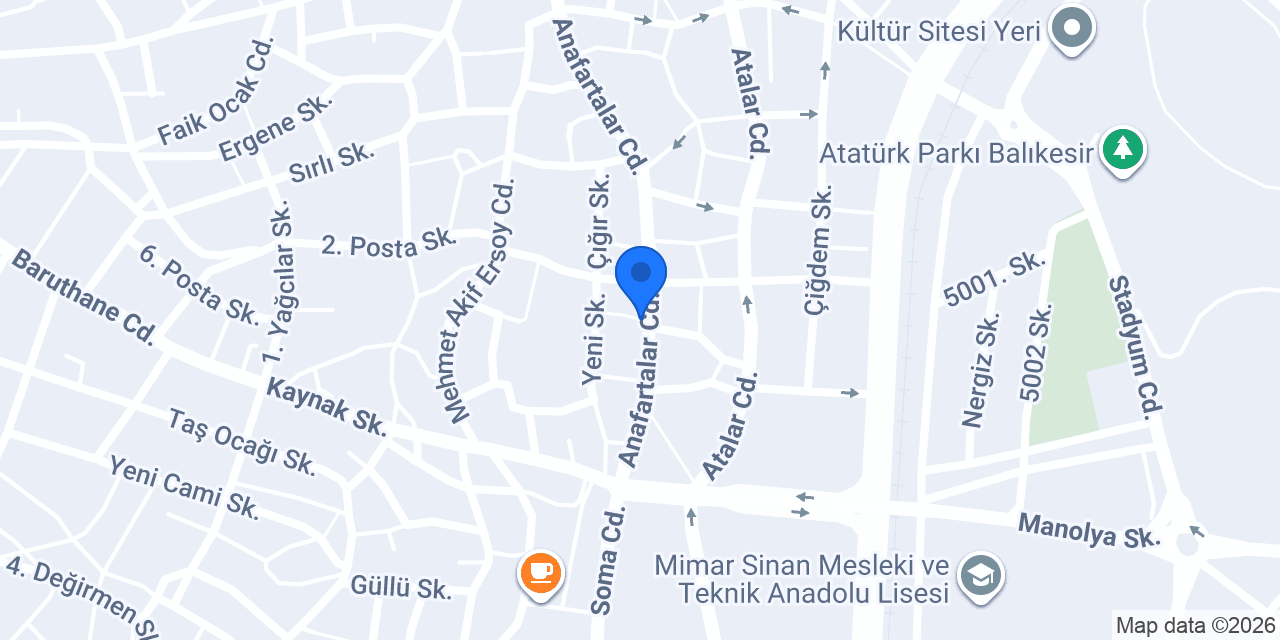 Balkır Eczanesi konumu