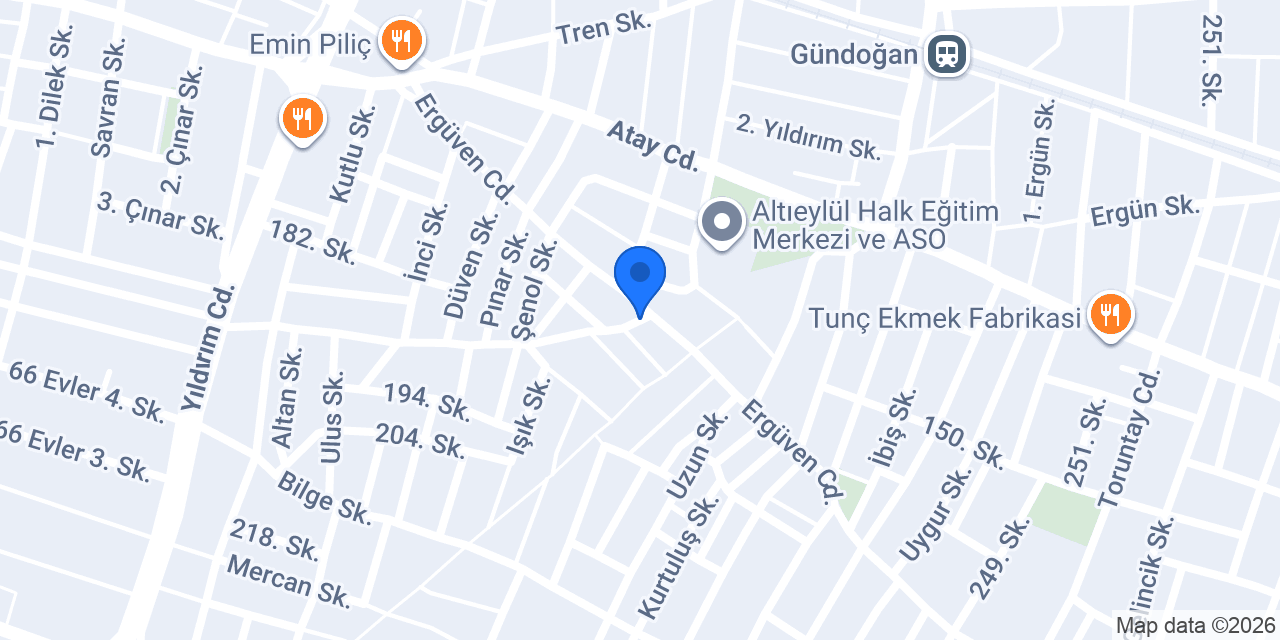 Gündoğan Kasabı konumu