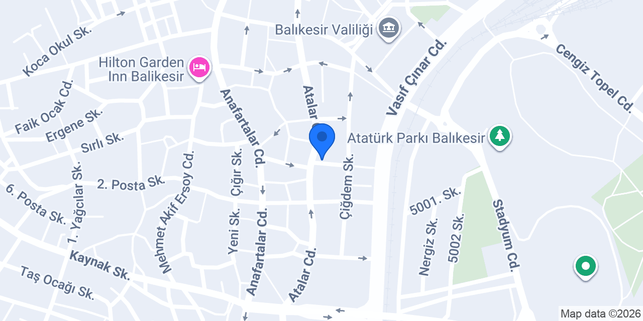 Center Pilav konumu