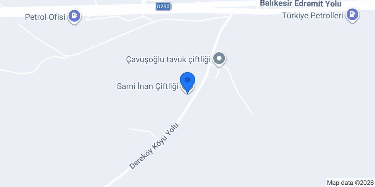 Sami İnan Çiftliği konumu