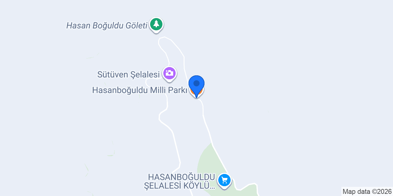 Hasanboğuldu Milli Parkı konumu