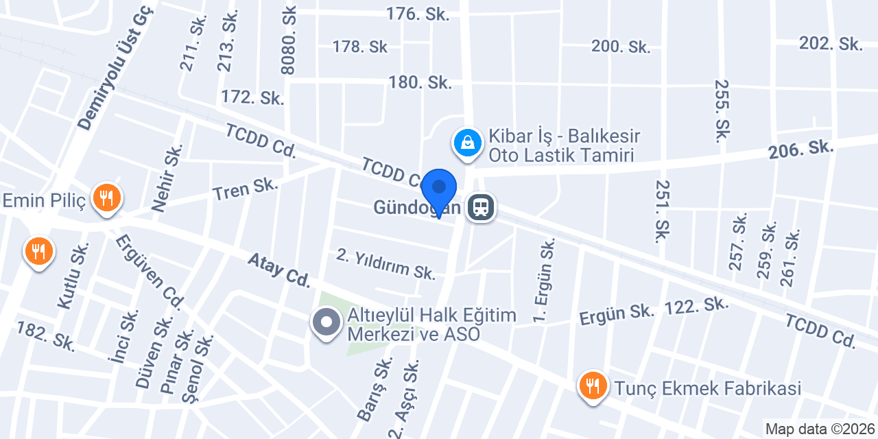 Ptt-gündoğan Şubesi konumu