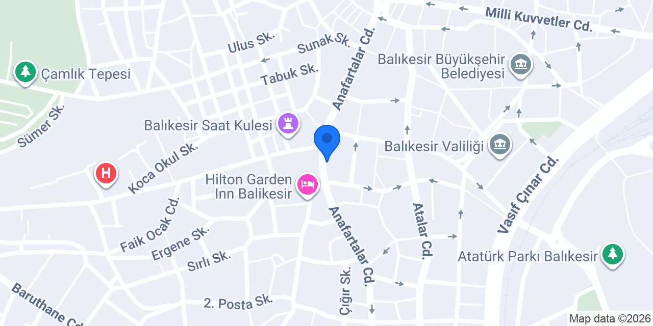 Babart Dekoratif konumu