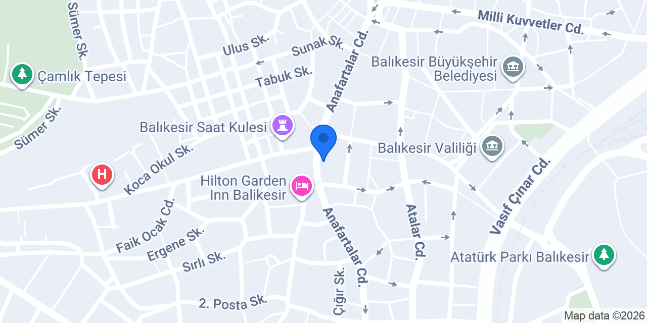 Yaşam Dostu Ürün Merkezi konumu