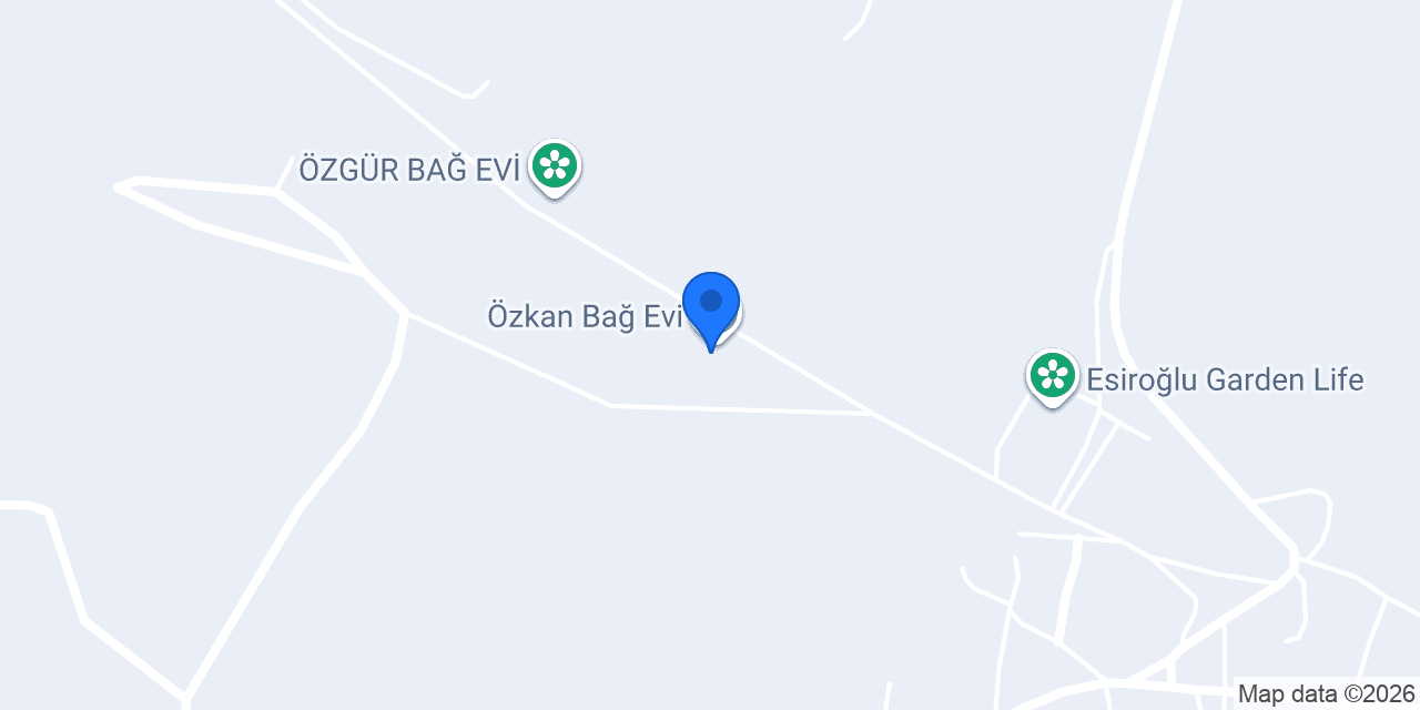 Özkan Bağ Evi konumu